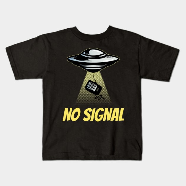 No Signal Kids T-Shirt by ForEngineer